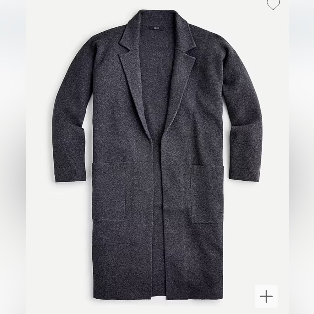 NWT J. Crew Ella open front, sweater blazer, XS